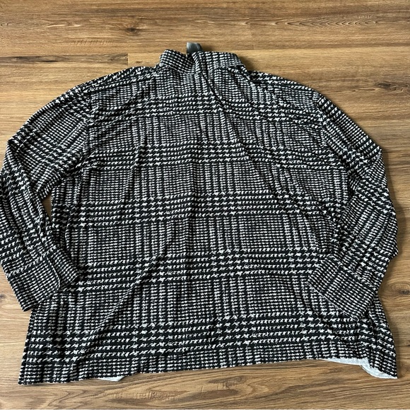 Norma Kamali Oversized Boyfriend NK Button Up Shirt Glenn Plaid Revolver Large - Picture 9 of 9